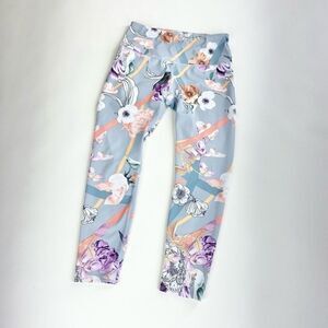 Apana foral print yoga legging pant M